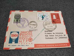 POLAND BALLOON CHAMPIONSHIPS FOR 33RD POZNAN INTERNATIONAL TRADE FAIR  X2 COVER 1964 - Ballonnen