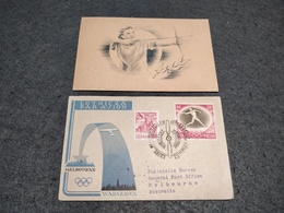 POLAND COMMEMORATIVE COVER OLYMPIC GAMES 1956 MELBOURNE AIRMAIL WARSAWA - MELBOURNE FLIGHT CIRCULATED REGISTERED - Estate 1956: Melbourne