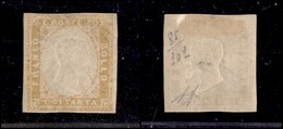 0149 ANTICHI STATI - SARDEGNA - 1859 - 80 Cent Giallo Ocra (17A) - E.Diena (1.800) - Autres & Non Classés