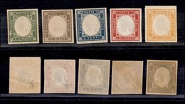 0195 REGNO - 1861 - Non Emessi - Province Napoletane - (1/5) - Serie Completa - Gomma Integra (700) - Andere & Zonder Classificatie