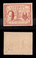 0321 EMISSIONI LOCALI - LIVORNO - 1930 - 30 Cent (1) - Gomma Integra - Chiavarello (400) - Autres & Non Classés