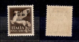 0330 EMISSIONI CLN - ARONA - 1945 - 50 Cent Aerea (15) - Molto Bello E Raro - Cert. AG (3.500) - Autres & Non Classés