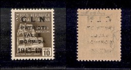 0346 EMISSIONI CLN - VALLE BORMIDA - 1945 - Non Emesso - 10 Cent (8) - Gomma Integra - Cert. Raybaudi (2.250) - Autres & Non Classés