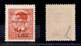 0367 OCCUPAZIONI - MONTENEGRO - 1942 - 1,50 Din (51) Nuovo Con Gomma Integra (875) - Other & Unclassified