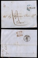 0369 UFFICI POSTALI ESTERO - LEVANTE - A Tunisi + Tunisi Poste Sarde (azzurro) - Lettera Per Genova Del 15.6.59 - Tassat - Andere & Zonder Classificatie