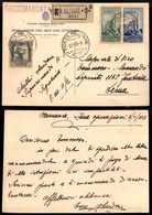 0401 COLONIE - LIBIA - Triennale (166+169) + Complementare (46) - Cartolina Raccomandata Dalla P.M. N.11 A Derna Del 3.1 - Andere & Zonder Classificatie