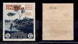 0408 COLONIE - SOMALIA - 1934 - Servizio Aereo Speciale - 25 Cent (2 - Servizio Aereo) - Gomma Integra - Cert. Oliva (7. - Andere & Zonder Classificatie