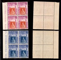 0436 REPUBBLICA - 1951 - Toscana (653/654) - Serie Completa In Quartine - Gomma Integra - Autres & Non Classés