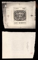 0462 SAN MARINO - Prove - 1972 - 50 Lire Allegoria - Non Adottato - Senza Filigrana - Cert. Raybaudi - Other & Unclassified