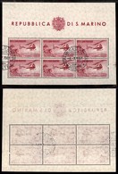 0478 SAN MARINO - 1961 - Foglietto 1000 Lire Elicottero (22 - Foglietti) - FDC - 6.7.61 - Molto Bello - Andere & Zonder Classificatie