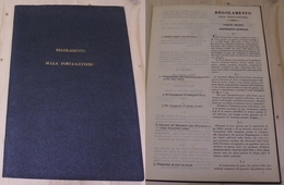 0636 LOTTI VARI E COLLEZIONI - DOCUMENTI - 1838 (20 Dicembre) - Vienna - Regolamento Sulla Posta Lettere - Fascicolo Di  - Andere & Zonder Classificatie