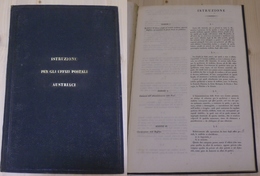 0637 LOTTI VARI E COLLEZIONI - DOCUMENTI - 1838 (24 Dicembre) - Austria - Istruzione Per RR Uffici Postali Per Le Staffe - Other & Unclassified