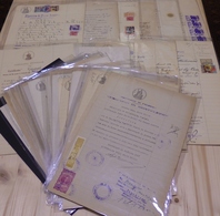 0641 LOTTI VARI E COLLEZIONI - REGNO - 1868/1947 - Trentadue Certificati Diversi Con Marche Da Bollo Del Periodo - Inter - Other & Unclassified