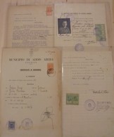 0728 LOTTI VARI E COLLEZIONI - DOCUMENTI - Addis Abeba 1939/1940 - Quattro Documenti Con Marche Da Bollo Del Periodo - Other & Unclassified