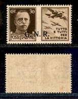 0890 REPUBBLICA SOCIALE - PROPAGANDA DI GUERRA - Secondo Tipo - 30 Cent Aviazione (19/I) Con Soprastampa In Basso - Gomm - Other & Unclassified