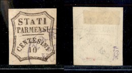 1109 ANTICHI STATI - PARMA - 1859 - 10 Cent (14) - Annullamento Non Garantito - Other & Unclassified