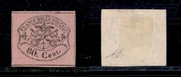 1155 ANTICHI STATI - PONTIFICIO - 1867 - 80 Cent (20) - Senza Gomma - Diena (80) - Other & Unclassified