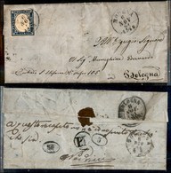 1189 ANTICHI STATI - SARDEGNA - 20 Cent (15Db) - Lettera Da Modena A Bologna Del 6.11.61 - P.L. Al Retro - Other & Unclassified