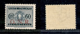 1511 REPUBBLICA SOCIALE - GNR BRESCIA - 1943 - GNR Brescia - 60 Cent (54/I - Segnatasse) - Nuovo Con Gomma - Bello (250) - Other & Unclassified