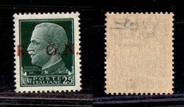 1528 REPUBBLICA SOCIALE - GNR VERONA - 1944 - GNR Verona - 25 Cent (474g) - Soprastampa R GN - Gomma Integra - Raybaudi  - Other & Unclassified