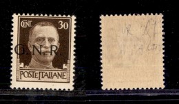 1532 REPUBBLICA SOCIALE - GNR VERONA - 1944 - GNR Verona - 30 Cent (475 Hb) - Soprastampa A Sinistra - Gomma Integra - Other & Unclassified