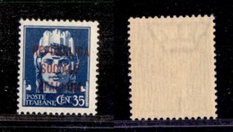 1578 REPUBBLICA SOCIALE - SAGGI - 1944 - Saggi - 35 Cent (P19) - Gomma Integra (150) - Other & Unclassified