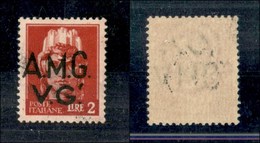 1620 TRIESTE - AMG-VG - 1945/1947 - 2 Lire Imperiale Soprastampato (9hk) - Soprastampa Fortemente Spostata A Sinistra -  - Other & Unclassified