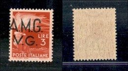 1621 TRIESTE - AMG-VG - 1945/1947 - 3 Lire Democratica Soprastampato (15hi) - Soprastampa Fortemente Spostata A Sinistra - Other & Unclassified