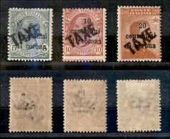 1627 OCCUPAZIONI - TRENTINO - 1918/1919 - Bolzano 3 - Taxe - 3 Valori (51/53) - Due Gomma Integra (72) - Other & Unclassified