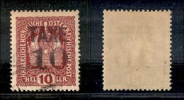 1629 OCCUPAZIONI - TRENTINO - 1918/1919 - Bolzano 3 - Taxe 10 Su 10 Heller (67) - Usato (165) - Other & Unclassified