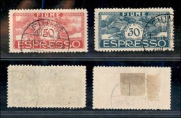 1658 OCCUPAZIONI - FIUME - 1920 - Espressi D'Annunzio (1/2) - Serie Completa Di 2 Valori - Usati (80) - Other & Unclassified