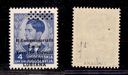 1669 OCCUPAZIONI - LUBIANA - 1941 - 4 Din Soprastampato (24l) - Soprastampa Spostata  Basso (4 Righe Di Rombi In Alto) - - Other & Unclassified