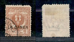 1690 UFFICI POSTALI ESTERO - LEVANTE - La Canea - 1905 - 2 Cent Floreale Soprastampato (4a) - I Tiratura - Usato (20) - Other & Unclassified