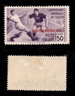 1730 COLONIE - EGEO - 1934 - 50 Cent Calcio Soprastampato (77) - Nuovo Con Gomma (420) - Other & Unclassified