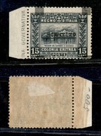 1767 COLONIE - ERITREA - 1916 - 20 Cent Su 15 Cent Soggetti Africani Soprastampato (46d) - Soprastampa Spostata In Basso - Other & Unclassified