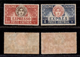 1782 COLONIE - ERITREA - 1924 - Espressi (4/5) - Serie Completa Di 2 Valori - Nuovi Con Gomma (36) - Other & Unclassified