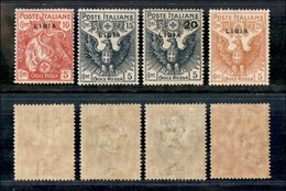 1792 COLONIE - LIBIA - 1915/1916 - Croce Rossa Soprastampati (13/16) - Serie Completa Di 4 Valori - Ottima Centratura -  - Other & Unclassified