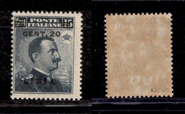 1795 COLONIE - LIBIA - 1916 - 20 Cent Su 15 Cent Michetti Soprastampato (17) - Gomma Integra (250) - Other & Unclassified
