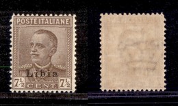 1818 COLONIE - LIBIA - 1928/1929 - 7 1/2 Cent Parmeggiani Soprastampato (78) - Ottimamente Centrato - Nuovo Con Gomma -  - Other & Unclassified