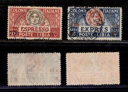 1844 COLONIE - LIBIA - 1926 - Espressi Soprastampati (9/10) - Serie Completa Di 2 Valori - Usati (62) - Other & Unclassified