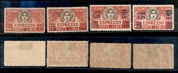 1846 COLONIE - LIBIA - 1923/1936 - Espressi (7+9+12+17) - 4 Valori Del Periodo - Nuovi Con Gomma (58) - Other & Unclassified