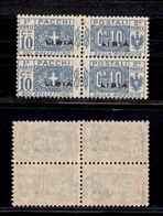 1849 COLONIE - LIBIA - 1915 - 10 Cent Pacchi Postali Soprastampato (2) - Coppia Verticale - Gomma Integra (48+) - Other & Unclassified