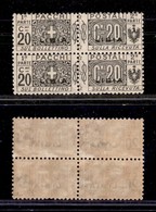 1850 COLONIE - LIBIA - 1918 - 20 Cent Pacchi Postali Soprastampato (3) - Coppia Verticale - Gomma Integra (64+) - Other & Unclassified