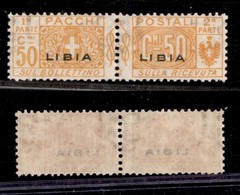 1851 COLONIE - LIBIA - 1915 - 50 Cent Pacchi Postali Soprastampato (5) - Nuovo Con Gomma - Ottimamente Centrato - Molto  - Other & Unclassified