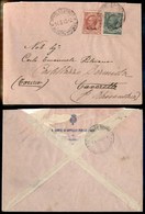 1863 COLONIE - LIBIA - STORIA POSTALE - 10 Cent (4) + 5 Cent (3) - Busta Da Tripoli Del 14.8.13 - Other & Unclassified