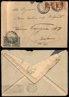 1872 COLONIE - LIBIA - STORIA POSTALE - Coppia Del 5 Cent (3) + Coppia Del 20 Cent (20) - Busta Da Tripoli A Milano Del  - Other & Unclassified