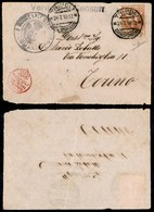 1874 COLONIE - LIBIA - STORIA POSTALE - 20 Cent Croce Rossa (16) - Frontespizio Di Busta Da Tripoli A Torino Del 24.7.16 - Other & Unclassified