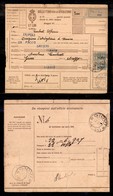 1914 COLONIE - LIBIA - STORIA POSTALE - Tripoli D'Africa N.1 - Coppia Del 2 Lire (7 Pacchi Postali - Parte Sinistra) Su  - Other & Unclassified
