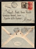 1932 COLONIE - LIBIA - STORIA POSTALE - Garian (Tripolitania) - Pti 10- Valori Gemelli (51 + 28 Aerea) - Aerogramma Per  - Other & Unclassified