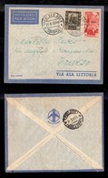 1954 COLONIE - LIBIA - STORIA POSTALE - Suani Ben Aden Tripoli (pti 11) - Valori Gemelli (51+28 Aerea) Su Aerogramma Per - Other & Unclassified